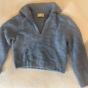 Aritzia Wilfred Free Cozy Blue Sweater